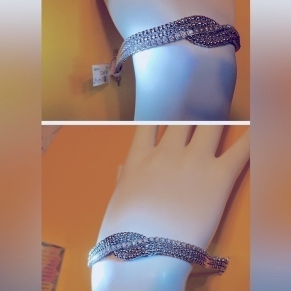 Diamond bracelet Italy high fashion solid gold natural Diamonds brand new - Picture 1 of 8